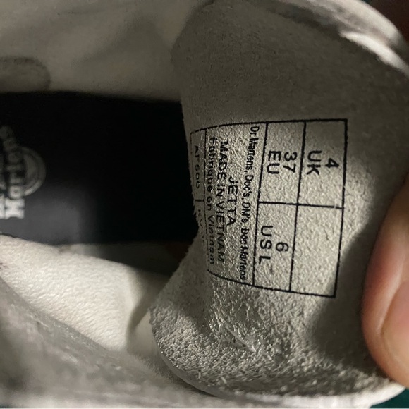 Dr Martens Jetta platform zip in white - Picture 7 of 9